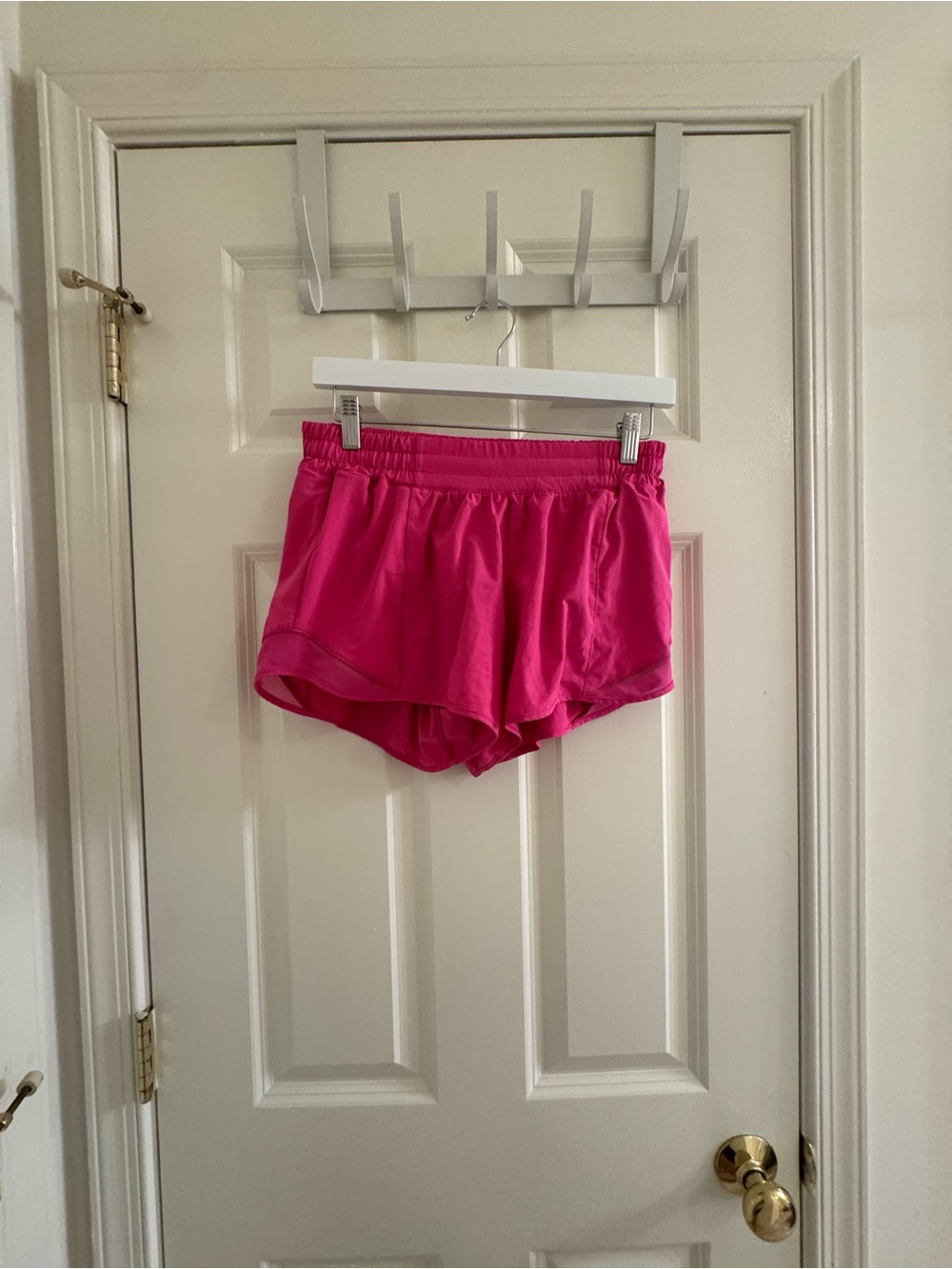 Lululemon Bright Pink Hotty Hot Shorts 4”